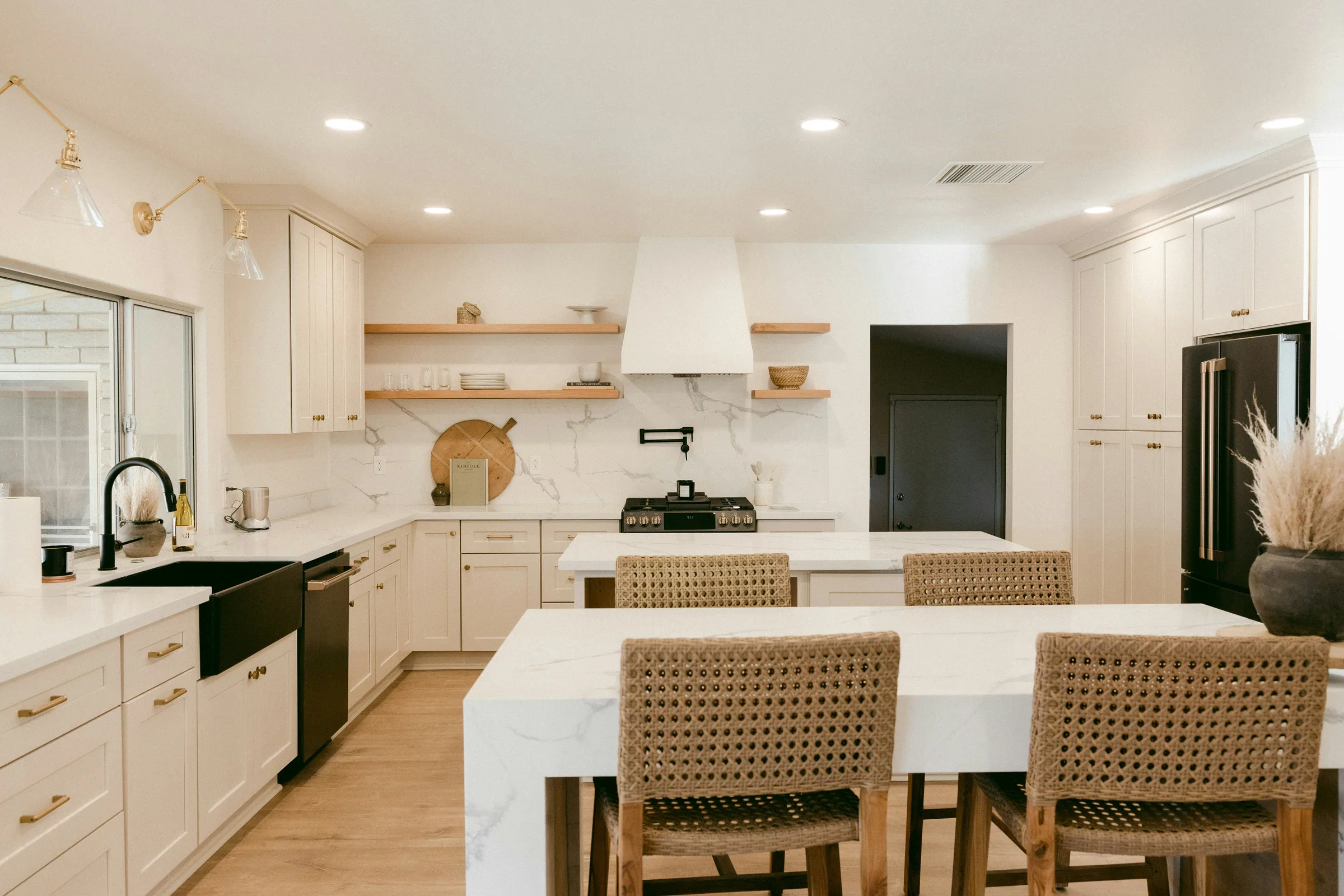 Bright modern kitchen with island